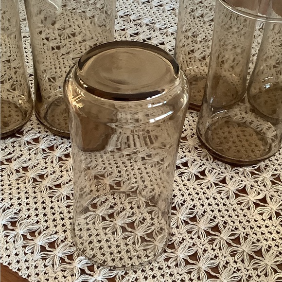 Vintage set of six Libbey Smoky Brown glasses - Picture 4 of 4